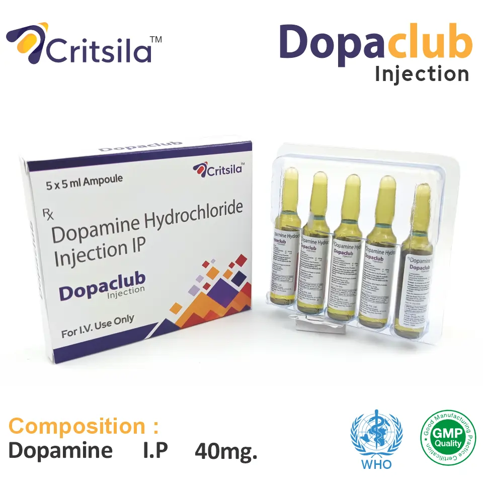 Dopamine (40mg) Injection in PCD Pharma Franchise at Best Price